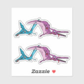 Zombie Pterodactyls Sticker (Vel)