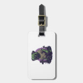 Zombie Pug � Onsterfelijk Grappige Halloween Hond Bagagelabel (Voorkant verticaal)