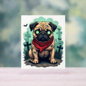 Zombie Pug Parade Acryl Bord (Neutraal)