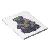 Zombie Pug � Undead Funny Halloween Dog Notitieblok (Schuin)