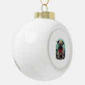 Zombie Pugs Optocht Keramische Bal Ornament (Links)