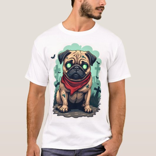 Zombie Pugs Parade T-shirt (Voorkant)