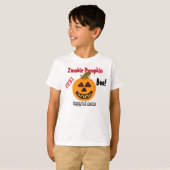 Zombie Pumpkin Halloween Boo T-shirt (Voorkant volledig)