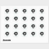'ZOMBIE PUNK SCHEDEL' Sticker (Vel)