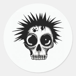 'ZOMBIE PUNK SCHEDEL' Sticker