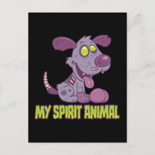 Zombie Puppy Is Mijn Spirituele Dier Briefkaart