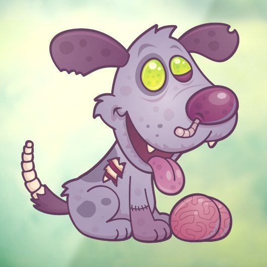 Zombie Puppy Raamsticker (Vel 3)