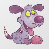 Zombie Puppy Raamsticker (Vel)