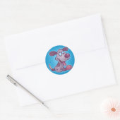 Zombie Puppy Ronde Sticker (Envelop)