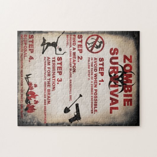 Zombie puzzel (Horizontaal)