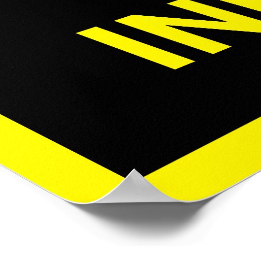 Zombie Quarantine Halloween prop Poster (Hoek)