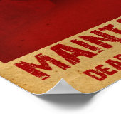 Zombie Quarantine Poster (Hoek)