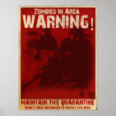 Zombie Quarantine Poster (Voorkant)