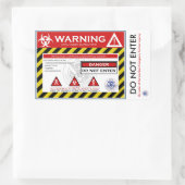 Zombie Quarantine Sticker (Tas)