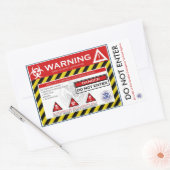 Zombie Quarantine Sticker (Envelop)