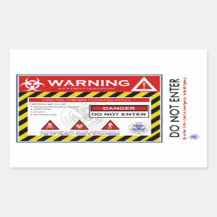 Zombie Quarantine Sticker