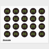 Zombie Rantsoenen Ronde Sticker (Vel)