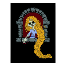 Zombie Rapunzel Perfect Poster