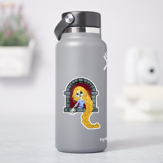 Zombie Rapunzel Sticker (HydroFlask)