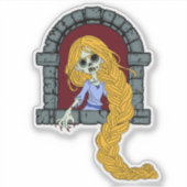 Zombie Rapunzel Sticker (Voorkant)