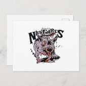 Zombie rattenschepsel halloween Echte nachtmerries Briefkaart (Voorkant / Achterkant)