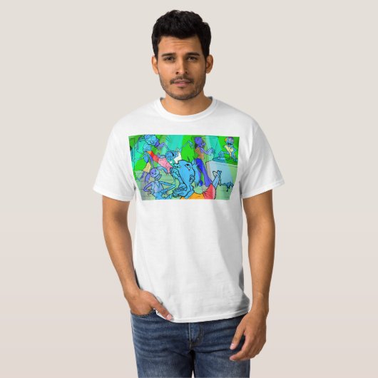 Zombie Rave T-shirt (Voorkant volledig)
