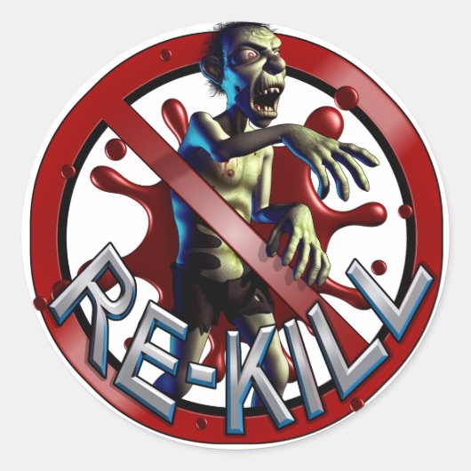Zombie Re-Kill Count Stickers (Voorkant)