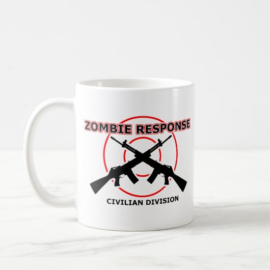 Zombie Reactie Grappige Mok Humor (Links)