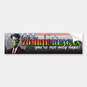 Zombie Reagan Bumpersticker (Voorkant)