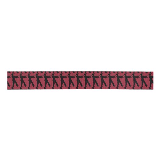 ZOMBIE RED GROSGRAIN LINT (Voorkant)