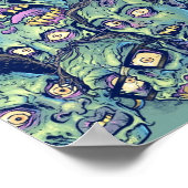 Zombie Reeatable Pattern Poster (Hoek)