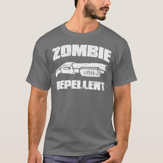 zombie repellent - het shotgun t-shirt (Voorkant)