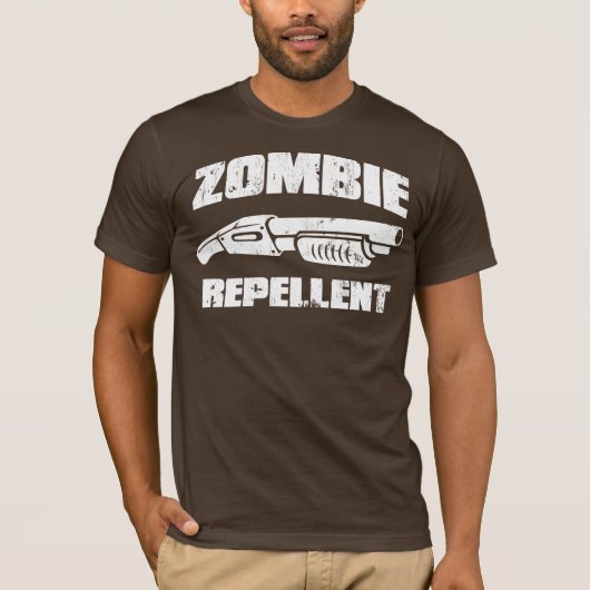 zombie repellent - het shotgun t-shirt (Voorkant)
