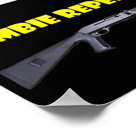 ZOMBIE REPELLENT POSTER (Hoek)