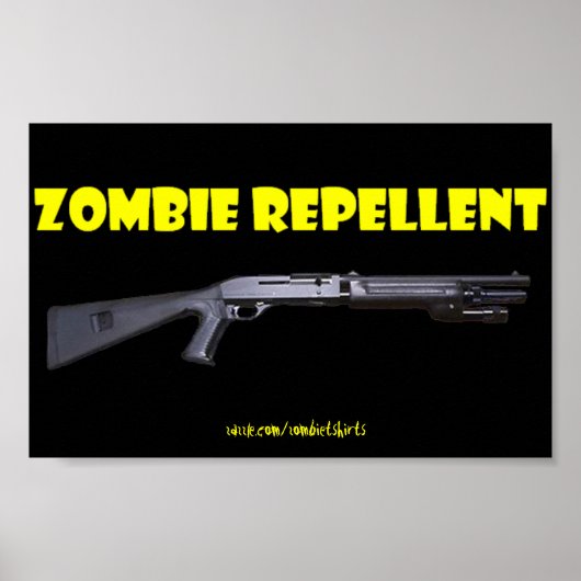ZOMBIE REPELLENT POSTER (Voorkant)