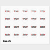 Zombie Repellent Ronde Sticker (Vel)