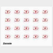 Zombie Rescue Team.png Ronde Sticker (Vel)