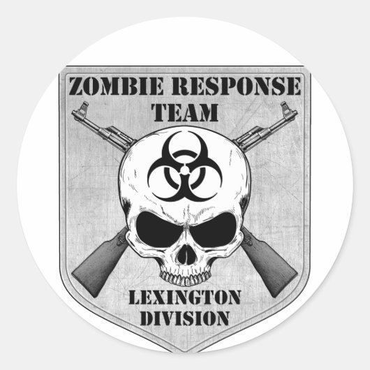 Zombie Respons Team: Lexington Division Ronde Sticker (Voorkant)