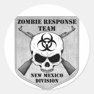 Zombie Respons Team: New Mexico Division Ronde Sticker