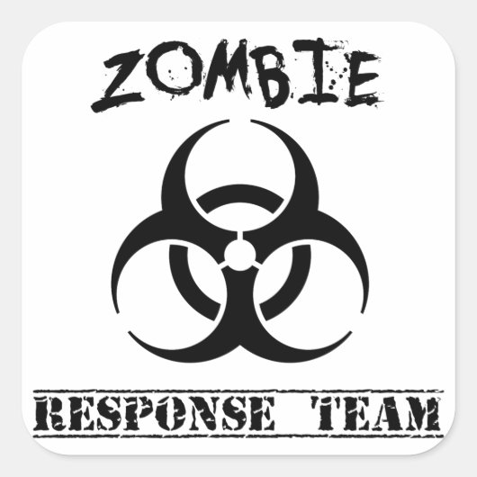 Zombie Respons Team Stickers Groot (Voorkant)