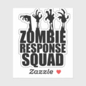 Zombie Response Squad Scary Arms die omhoog komen Sticker (Vel)