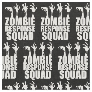 Zombie Response Squad Scary Hands Black White Stof