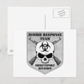 Zombie Response Team: Shreveport Division Uitnodiging Briefkaart (Voorkant / Achterkant)