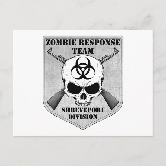 Zombie Response Team: Shreveport Division Uitnodiging Briefkaart (Voorkant)