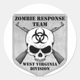 Zombie Response Team: West Virginia Division Ronde Sticker