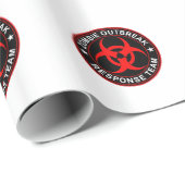 Zombie Response Walking Bio Dead Wrapping Paper Cadeaupapier (Rol Hoek)