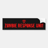 ZOMBIE RESPONSIE EENHEID BUMPERSTICKER (Voorkant)