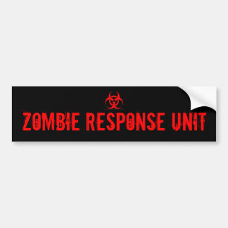 ZOMBIE RESPONSIE EENHEID BUMPERSTICKER