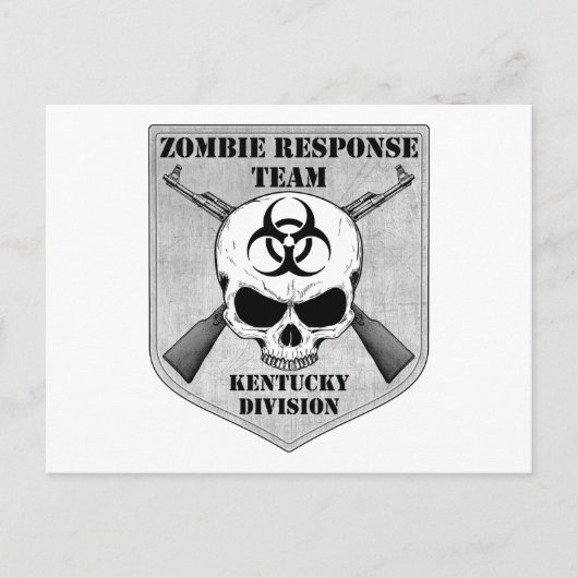 Zombie-responsteam: Afdeling Kentucky Briefkaart (Voorkant)