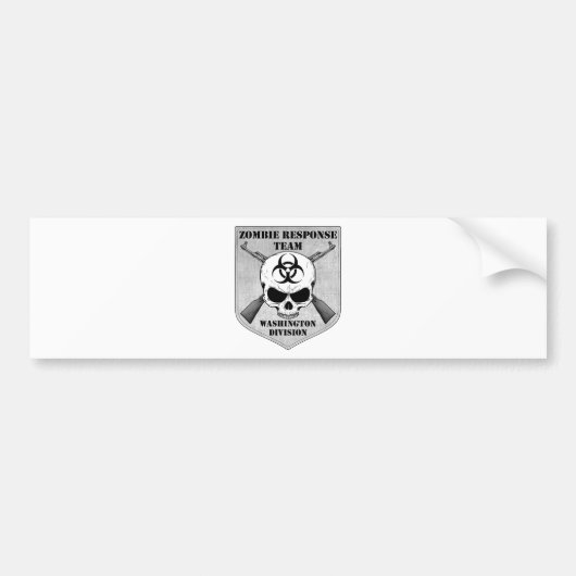 Zombie-responsteam: Afdeling Washington Bumpersticker (Voorkant)